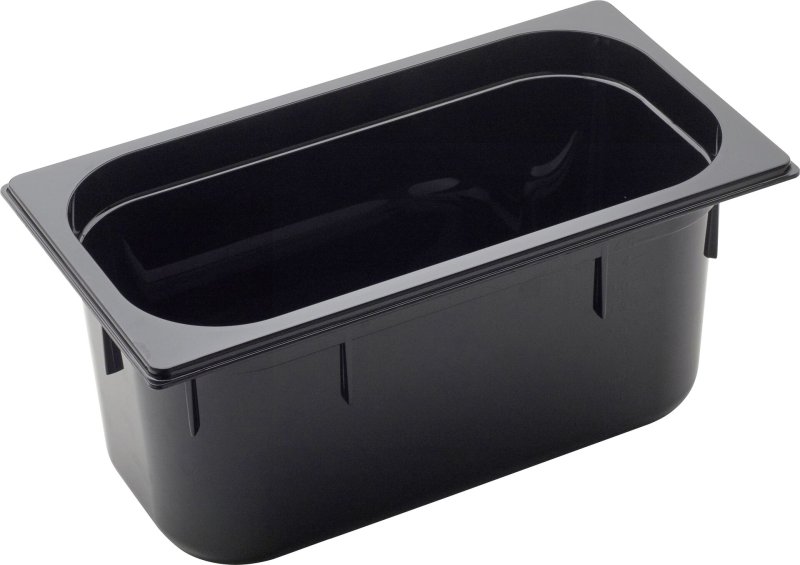 GN Behälter 1/3 Polycarbonat schwarz T: 150mm (1)