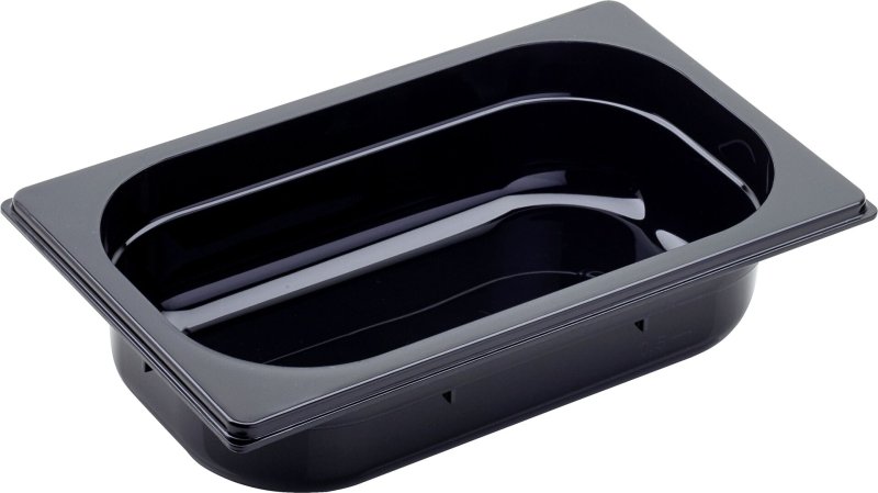 GN Behälter 1/4 Polycarbonat schwarz T: 65mm (1)