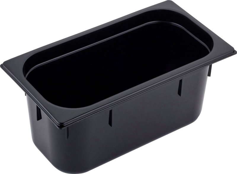 GN Behälter 1/4 Polycarbonat schwarz T: 150mm (1)