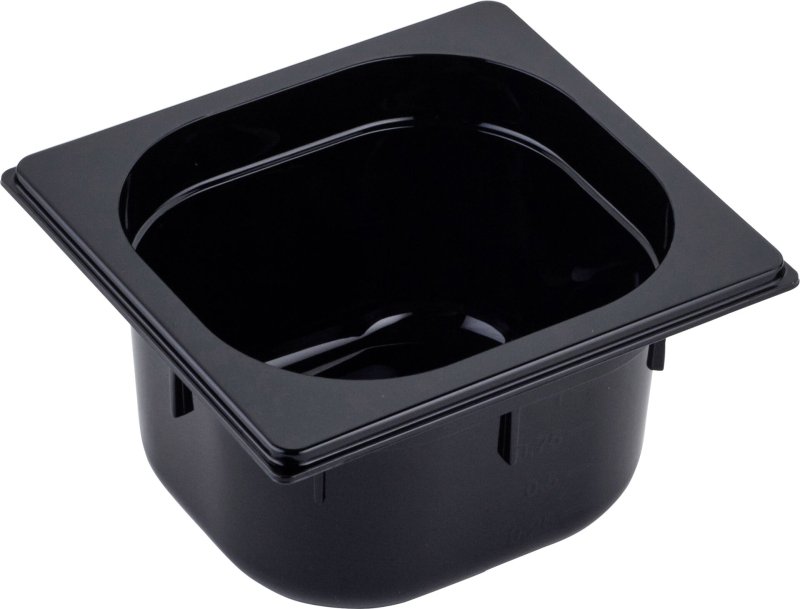 GN Behälter 1/6 Polycarbonat schwarz T: 100mm (1)