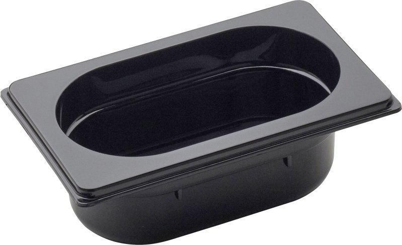 GN Behälter 1/9 Polycarbonat schwarz T: 65mm (1)
