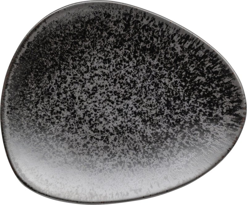 Porzellanserie „Ebony" Teller flach 19x16cm (1)