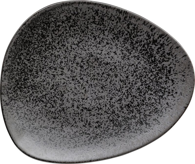 Porzellanserie „Ebony" Teller flach 30,6x26cm (1)