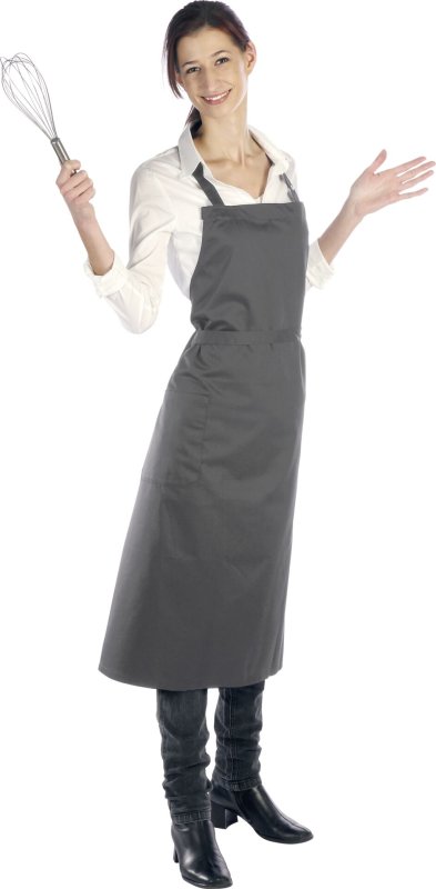 Latzschürze dunkelgrau (1)