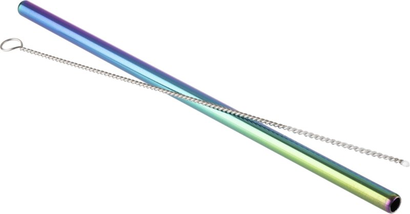 Trinkhalme, Edelstahl "Regenbogen"-Set (3)