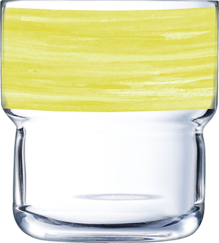 Glasserie "Brush" 220ml Gelb 220ml (1)