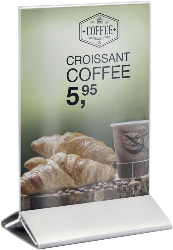 Kartenhalter mit Edelstahlfuß A5 (2)