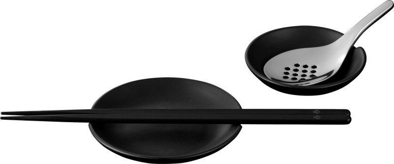 Essstäbchen schwarz, 6 Paar (2)