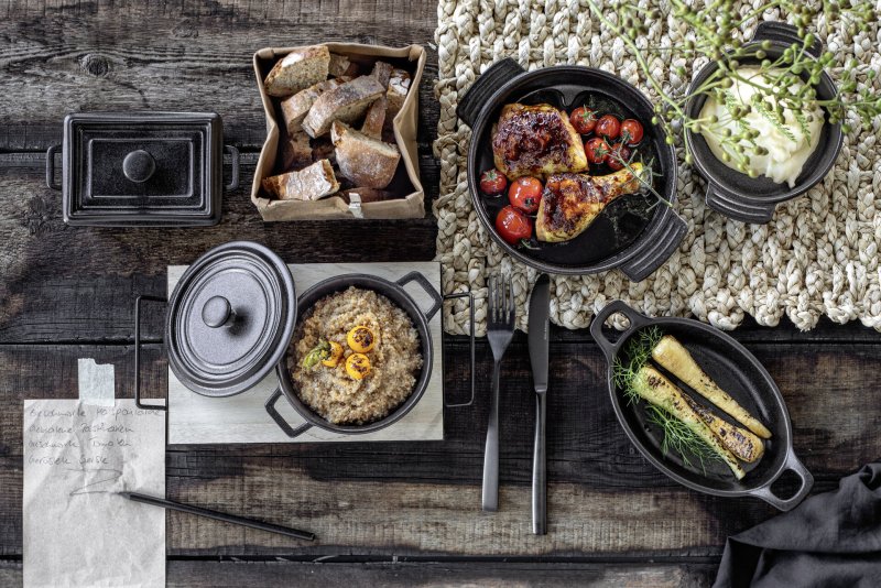 Porzellan Servierartikel "Java" oval 23x12cm, 2 Kurzgriffe (3)