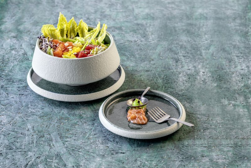 Porzellan Serie "Samoa" blau Schale Ø 8cm (4)