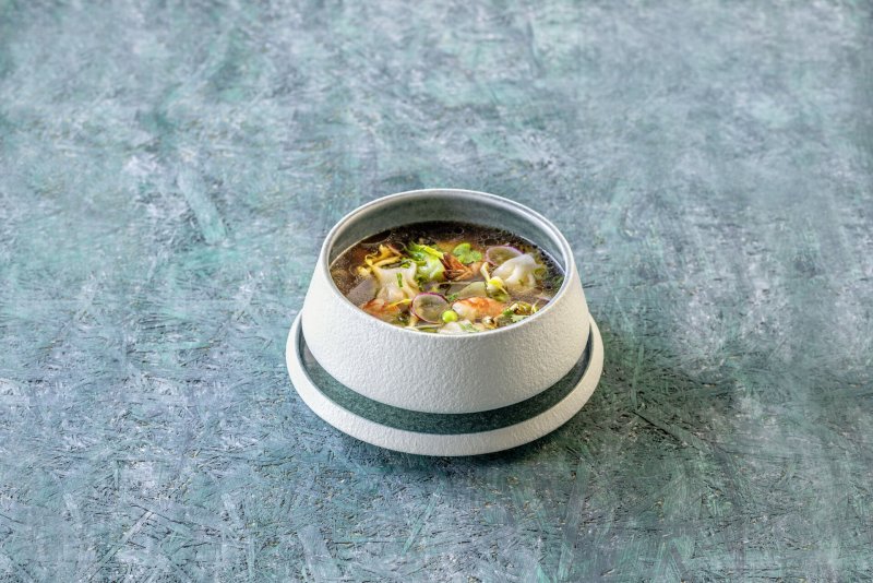 Porzellan Serie "Samoa" blau Schale Ø 8cm (6)