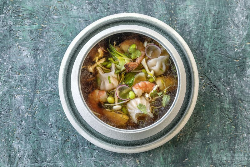 Porzellan Serie "Samoa" blau Schale Ø 8cm (7)