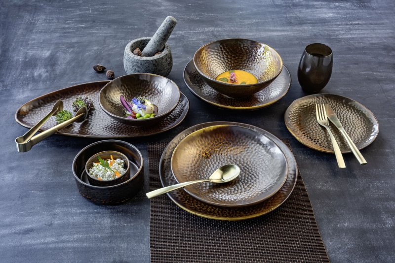 Porzellanserie "Rusty" Teller tief Ø25,5cm (3)