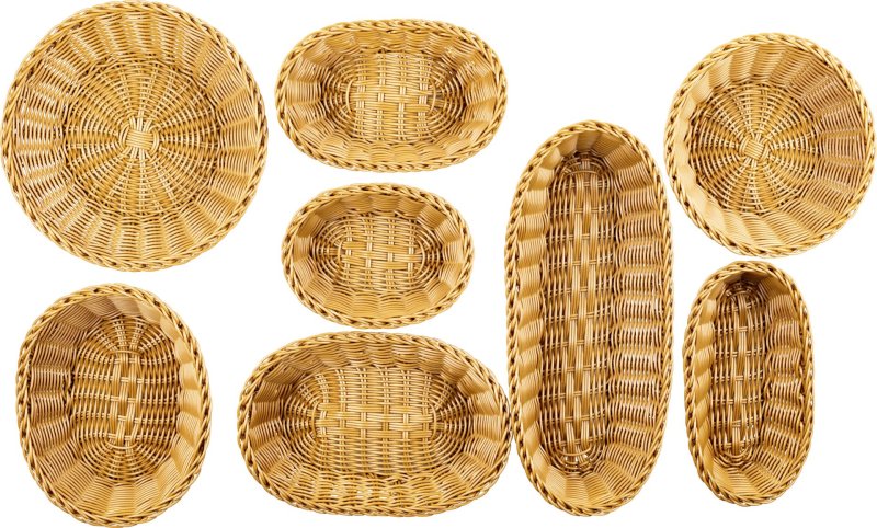 Korb oval 18x13x6cm beige (3)