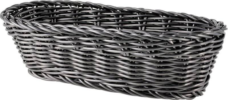 Korb länglich 23x11x7cm schwarz (1)