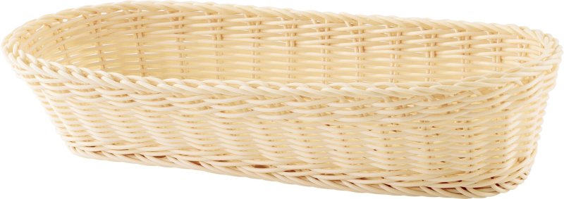 Korb länglich 37x15x8cm beige (1)