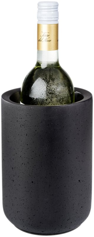 Flaschenkühler "Element" Beton schwarz (2)