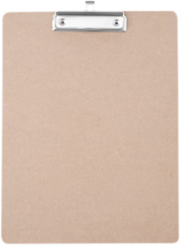 Klemmbrett MDF mit Metall-Klemmmechanismus 18,5x24,5 cm (1)