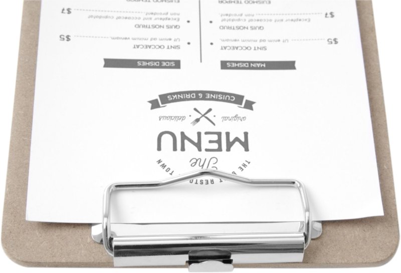 Klemmbrett MDF mit Metall-Klemmmechanismus 24,0x33,0 cm (4)