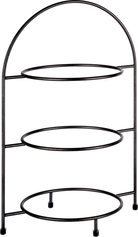 Serviergestell "Industrial" aus Edelstahl für 3 Teller (1)