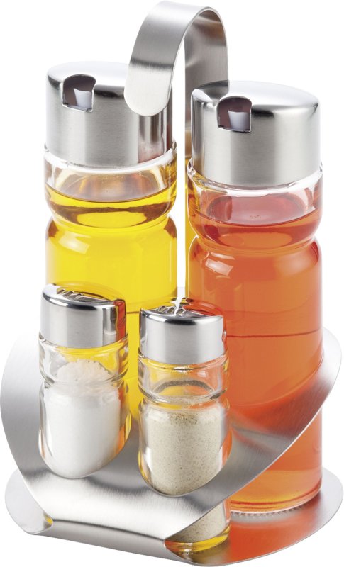 Menagen-Set Salz/Pfeffer/Essig/Öl (1)