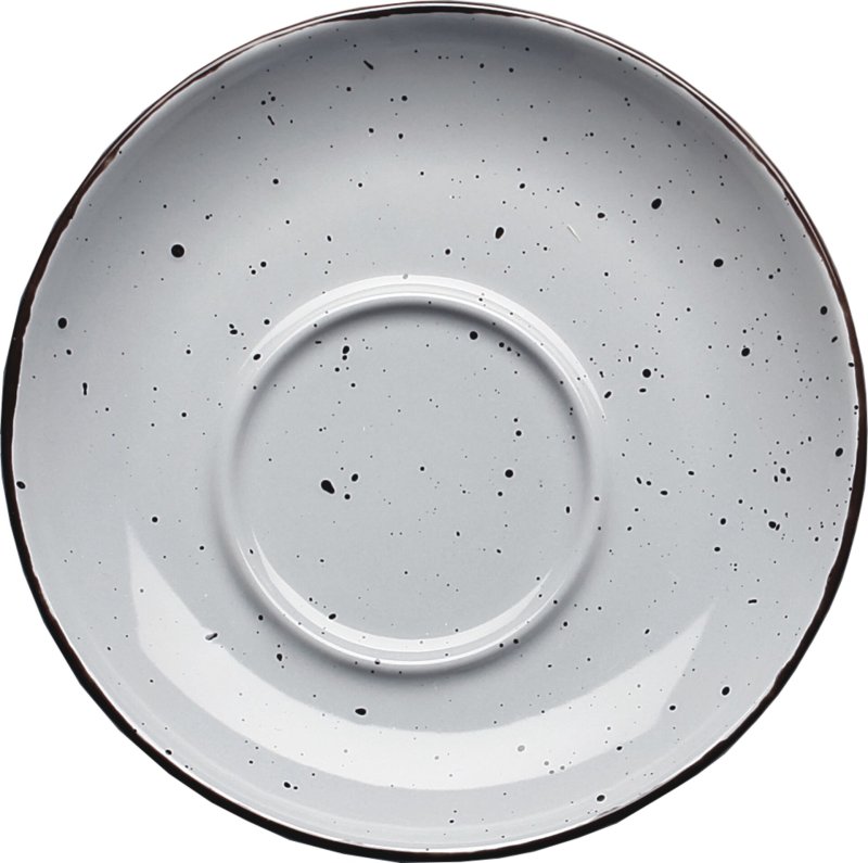 Porzellanserie "Granja" grau Tasse untere Kaffee/Cappuccino (1)