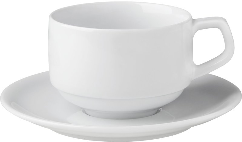 Hotelporzellan "Rotondo" Tasse stapelbar Kaffee obere (1)