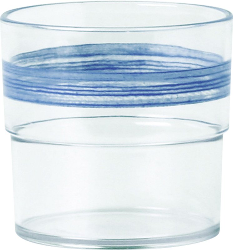 Trinkbecher "Colour" 0,23L SAN klar/blau (1)
