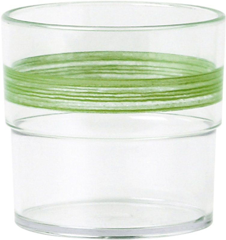 Trinkbecher "Colour" 0,23L SAN klar/grün (1)