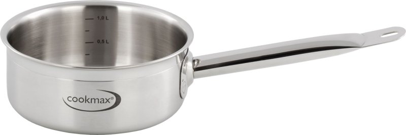 Stielkasserolle flach "Cookmax Gourmet" Ø 16 cm, H: 7 cm. Inhalt 1,4L (1)