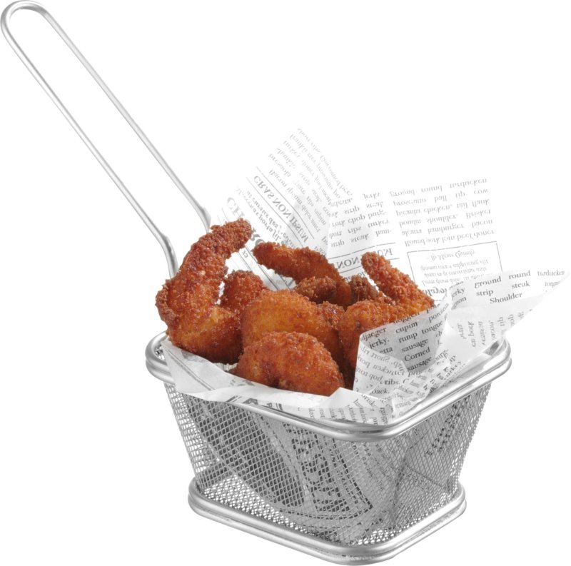 Mini-Servier-Frittierkorb, rechteckig 10,0x8,5 cm (1)