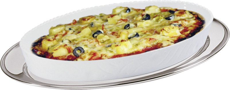 Bratenplatte/Servierplatte oval 25x18cm (2)