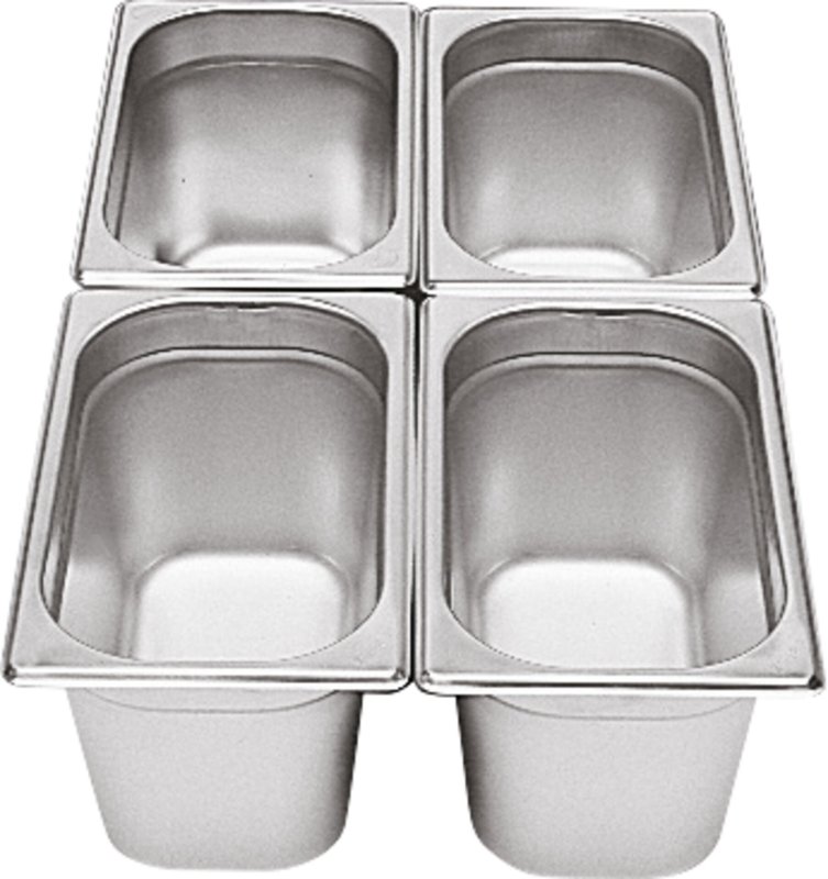 GN-Behälter 1/4 Edelstahl 150mm (3)