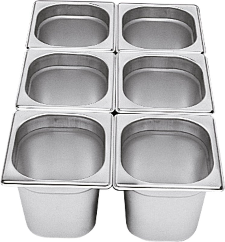 GN-Behälter 1/6 Edelstahl 200mm (1)