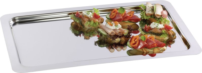 Serviertablett Edelstahl GN 1/1 (1)