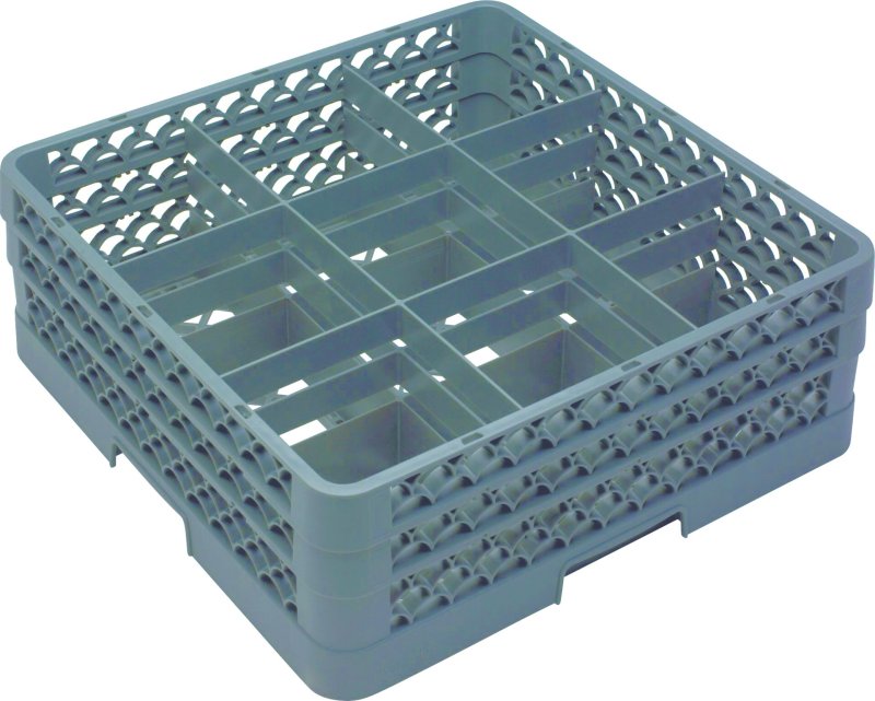 Gläserkorb 9 Fächer geteilter Aufsatz (2)