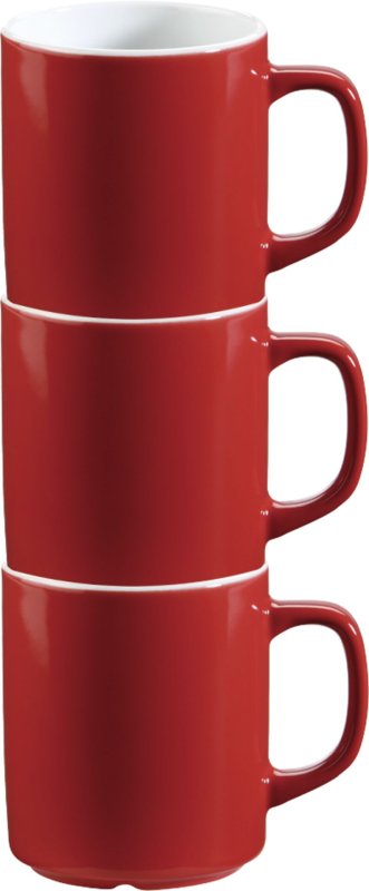 Kaffeebecher 0,3 L rot (3)