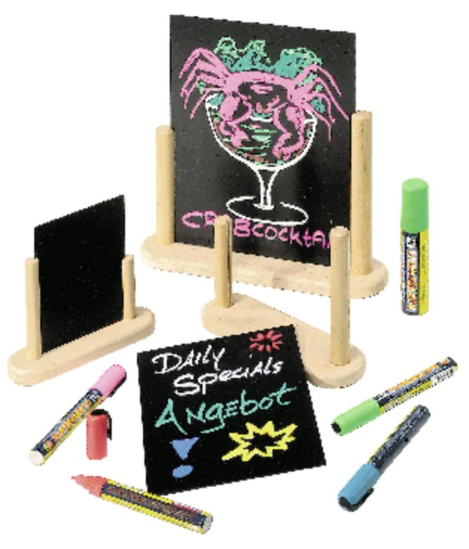 Tischtafel inkl. Gestell aus Holz natur A6 (1)