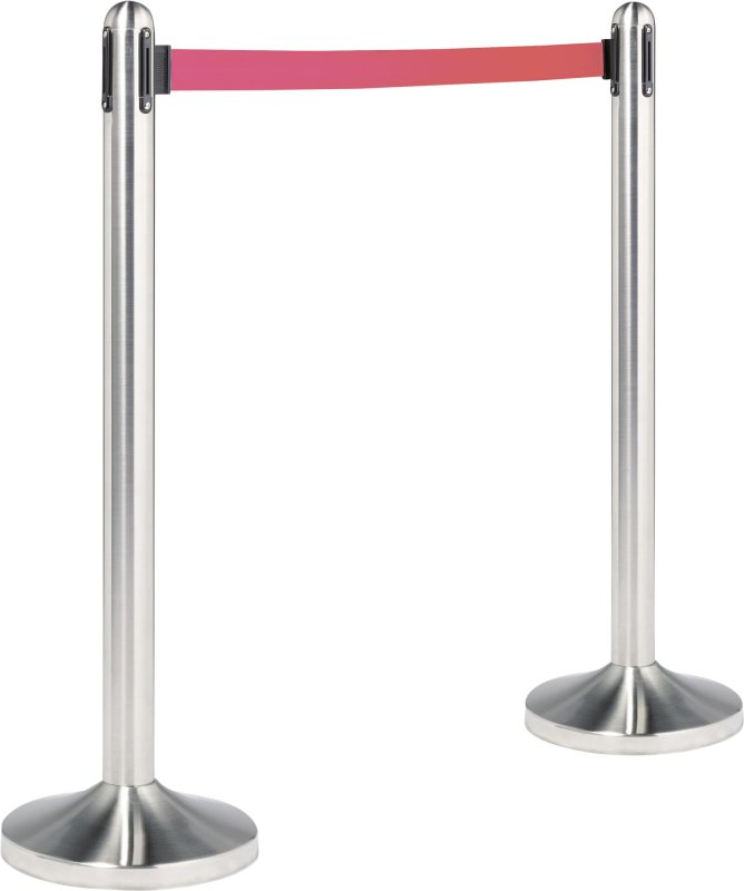 Abgrenzungsständer mit Zugband rot (1)