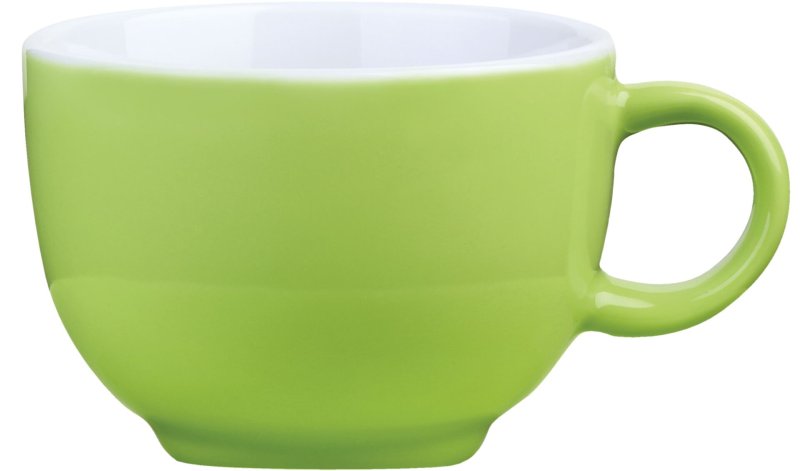 Kaffee-/Cappuccinotasse obere limette (2)