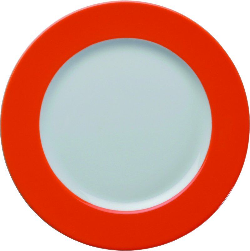 Teller flach Ø 26 cm orange (1)