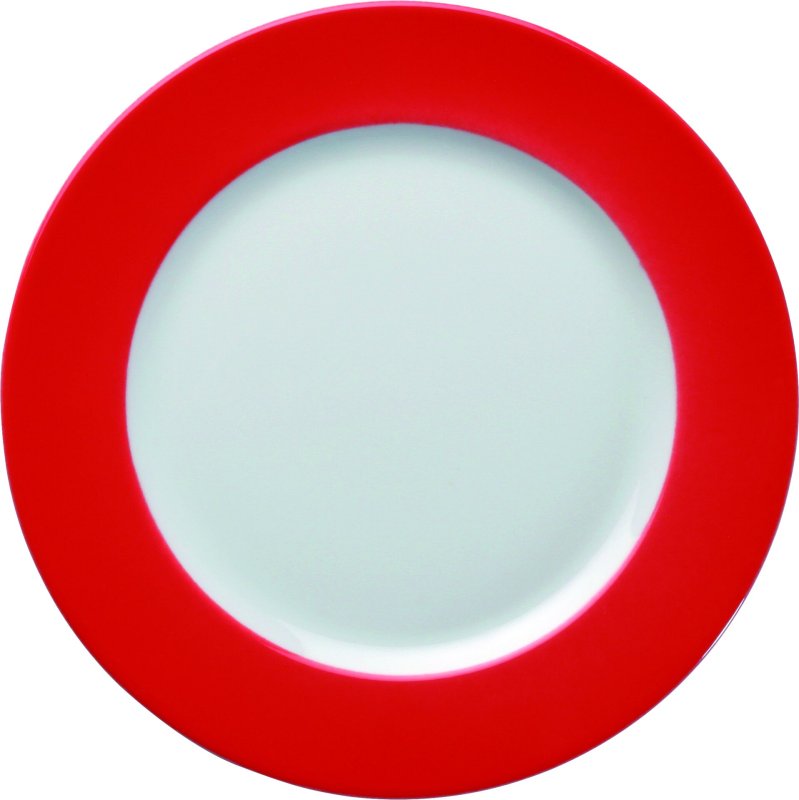 Teller flach Ø 26 cm rot (1)