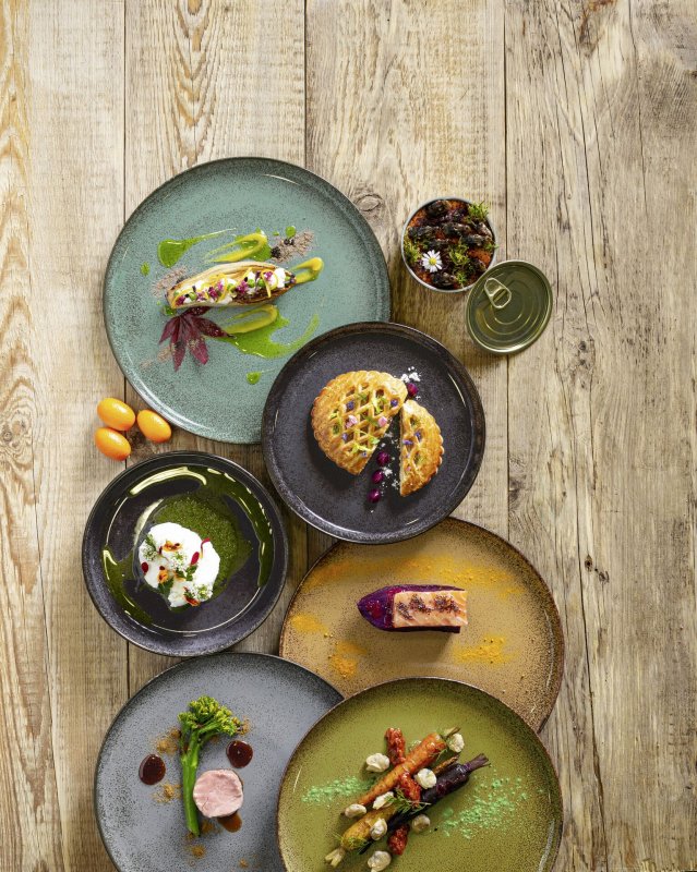 Porzellanserie "Spices" Curry Teller flach Ø20,4cm (4)