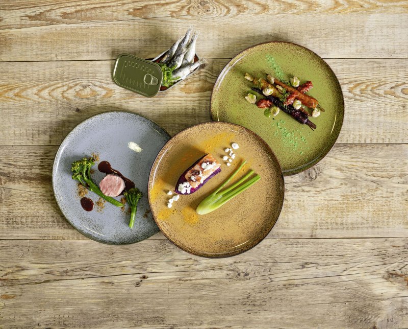 Porzellanserie "Spices" Curry Teller flach Ø20,4cm (7)