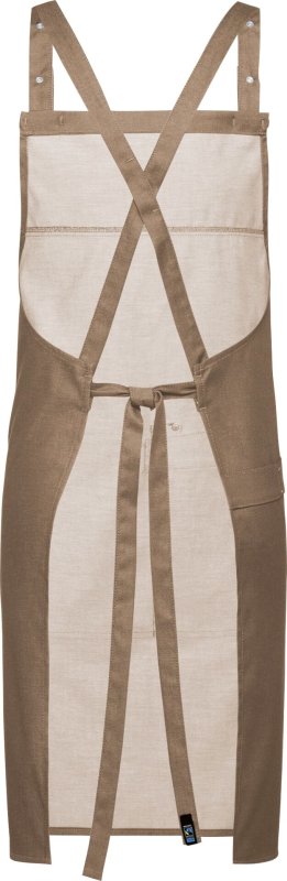 Latzschürze Denim-Optik camel (2)