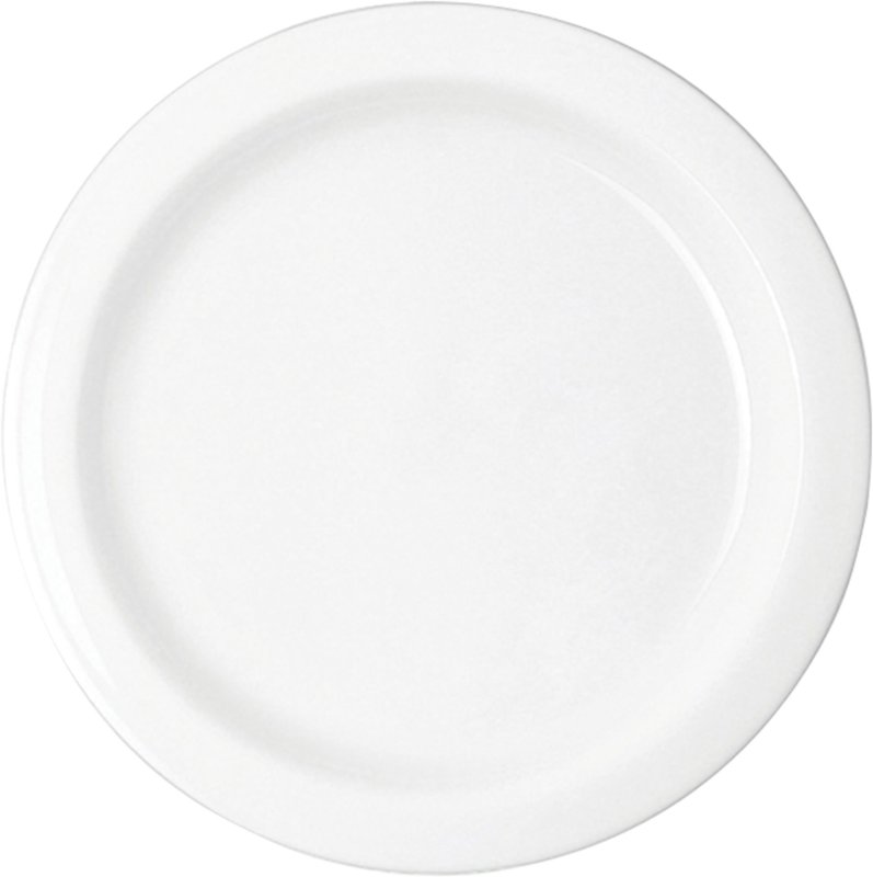 Teller flach "Colour" weiß (1)