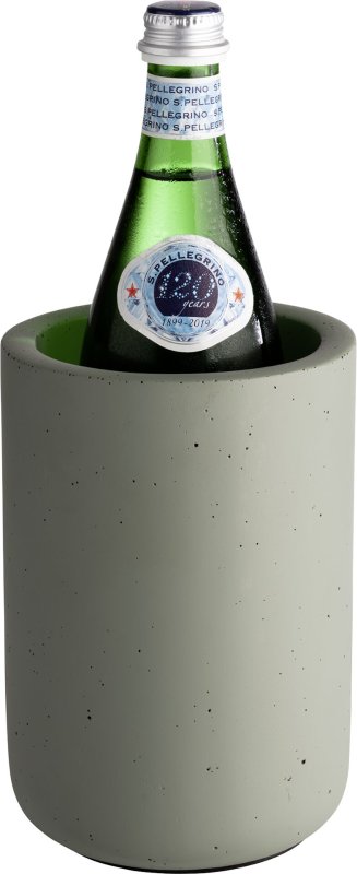 Flaschenkühler "Element" Beton olivgrün (2)