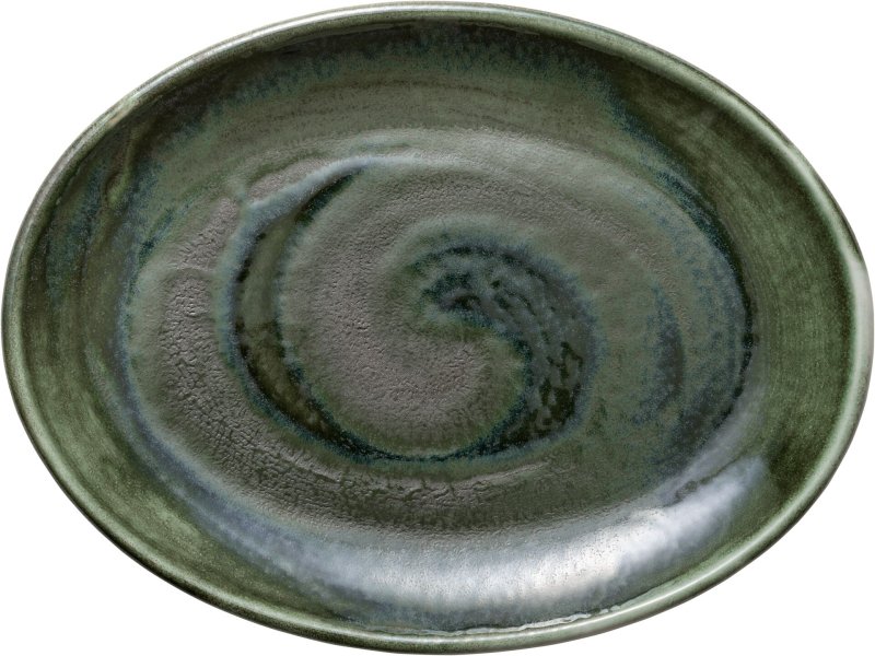"Heart & Soul" Avocado Platte oval coup 25x19cm (1)