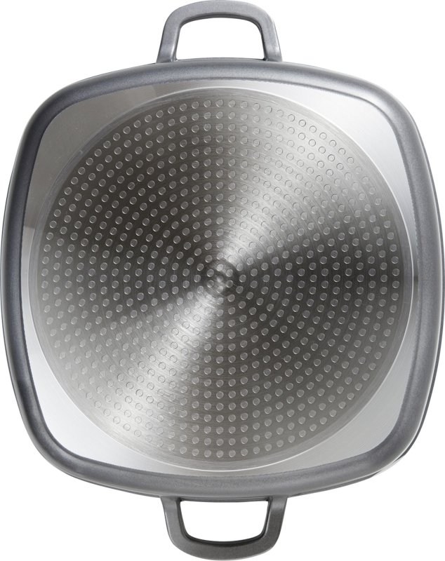 Bratpfanne eckig antihaft mit Aromaglasdeckel 4,7 Liter (4)