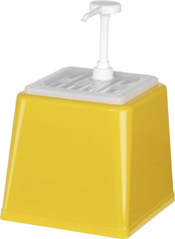 Pump-Soßenspender 2,5L gelb (2)